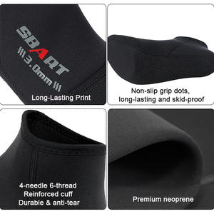 Chaussettes en néoprène SBART personnalisées à séchage rapide de 3 mm avec protection antidérapante pour les pieds, pour sandales de plage, natation, plongée, surf, toutes saisons - Product Image 2