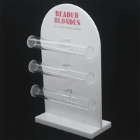 Présentoir porte-bracelet personnalisé pour magasin de détail Présentoir à bijoux en acrylique Porte-bracelet de comptoir à 3 niveaux