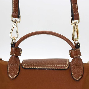 Correa de Hombro para Bolso de Cuero Genuino Longchamp, Color Ámbar, Marrón Claro, Negro, Azul Claro, Color Sólido, Sin Perforaciones, Resistente al Desgaste, Primavera 2025 - Product Image 3