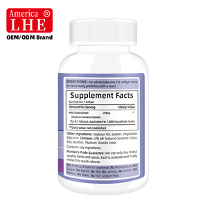 Nutraceutical Milk Thistle Extract <b>Supplement</b> Manufacturer Vegan 1000 mg for <b>Liver</b> Support 90 Milk Thistle Extract Softgels - Product Image 5
