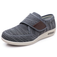 Chaussures de sport d'été en maille pour hommes, respirantes, grandes tailles, décontractées, avec fermeture auto-agrippante, pour personnes âgées, style « Dad Shoes »
