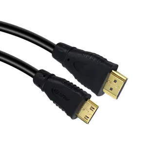 OEM odm Banhado a ouro mini hdmi para hdmi cabo 2.0 4k 60hz alta velocidade 3d 4k 60hz hdmi cabo 1.5m para PC HDYV