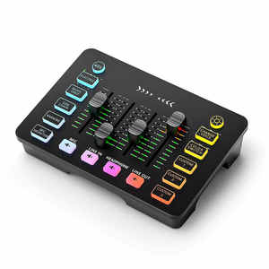 ชุดหูฟังเกมมิ่งแบบมีสาย RGB แบบไดนามิก พร้อมไมโครโฟนตัดเสียงรบกวน การ์ดเสียง และมิกเซอร์ - Product Image 1