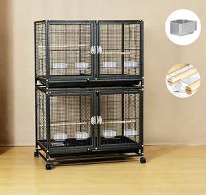 Jaula Metálica para Pájaros, Jaula para Loros de Múltiples Niveles, Jaula Multifuncional para Mascotas de Uso Doméstico, Jaula de Cría de Tamaño Mediano y Grande para Periquitos - Product Image 3