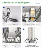 Boîtier de filtre à cartouche multi-sacs à haut débit avec chariot, en acier inoxydable 304, pour filtration industrielle de l'eau
