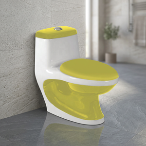Inodoro Sanitario Moderno y Duradero de Una Pieza con Sifón en S y Sifón en P, de Porcelana, con Doble Descarga, Montado en el Suelo, para Uso Exterior - Product Image 6