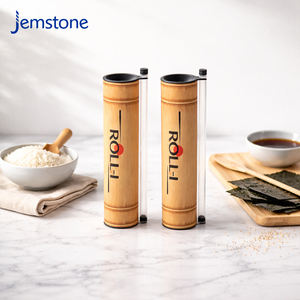 Caja de Cartón Reciclable Personalizada con Sistema Push Pop para Rollos de Sushi, Contenedor de Sushi para Llevar de Grado Alimenticio con Tapas - Product Image 3