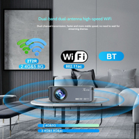 Mini projecteur LED intelligent d'extérieur, décodage 1080P, 400 ANSI, Android 9.0, WiFi, projecteur home cinéma, vente en gros d'usine OEM