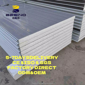 Panel sándwich EPS más vendido, a prueba <span class=keywords><strong>de</strong></span> <span class=keywords><strong>sonido</strong></span> ignífugo, pared sándwich EPSl, aislamiento <span class=keywords><strong>de</strong></span> acero <span class=keywords><strong>de</strong></span> Color <span class=keywords><strong>de</strong></span> 50mm <span class=keywords><strong>para</strong></span> sala limpia - Product Image 1