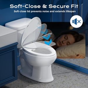 Siège de toilette <span class=keywords><strong>chauffant</strong></span> en PP Nouveau siège de toilette en forme de V Température réglable Sièges de toilette à fermeture lente - Product Image 5