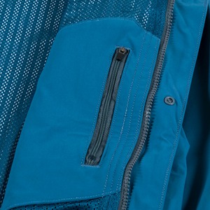 เสื้อแจ็คเก็ต Gore-tex น้ำหนักเบาสำหรับผู้ชาย ลายคลื่นสีน้ำเงิน  พร้อมโลโก้สั่งทำพิเศษ  ระบายอากาศได้ดี เหมาะสำหรับวิ่ง - Product Image 6