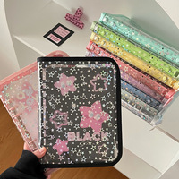 A5 Full Zipper Budget Planner Wallet Loose Leaf Transparent PVC Binder Cover pour 3 pouces Photos Nom Carte Stockage Photo Album