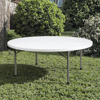 Tables de banquet pliantes rondes de style moderne pour la location d'événements et de fêtes de mariage pour les hôtels, les hôpitaux et les entrées