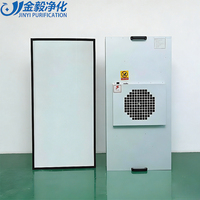 Unit Filter Kipas Prefilter HEPA 14 Bersertifikasi ISO Ffu 2x4 dengan Rangka Baja Tahan Karat 304, Filtrasi 99,999% untuk Ruang Bersih