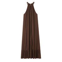 Robe midi asymétrique texturée simple, élégante et tendance pour femme, nouvelle collection été 2026 - 7235645