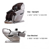 Fauteuil de massage lombaire chauffant corps entier zéro gravité 4D SL Track pour soulager les douleurs dorsales