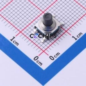 GT-TC128B-H072BB-L3 Tactile Switch SMD,6.2x6.2mm Switch Single Pole Single Throw Round Button 1.8N Vertical Mount - Product Image 1