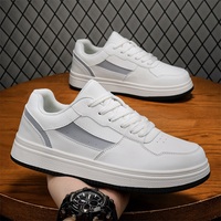 Chaussures de skate à plateforme pour hommes, en cuir véritable, respirantes et durables, baskets décontractées pour tous les jours
