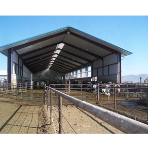 Bâtiment à structure en acier <span class=keywords><strong>Boeuf</strong></span> Veau Vache Étable laitière Maison préfabriquée Hangar de <span class=keywords><strong>grange</strong></span> - Product Image 1
