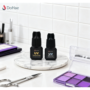 กาวต่อขนตา DoHae UV สีใสและสีดำ 1.0 ออนซ์ สำหรับช่างต่อขนตา - Product Image 1