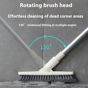 <span class=keywords><strong>Brosse</strong></span> de <span class=keywords><strong>nettoyage</strong></span> <span class=keywords><strong>rotative</strong></span> à 180 degrés pour joints muraux, angles morts et fissures, <span class=keywords><strong>brosse</strong></span> à <span class=keywords><strong>sol</strong></span> en plastique portable - Product Image 4