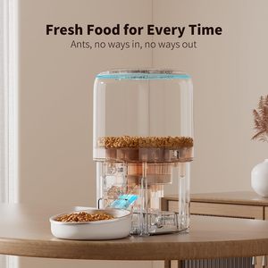 Vente chaude Nouveau Design 4L ABS Minuterie Intelligente Automatique Mangeoire Intelligente Pour Animaux De Compagnie Mangeoire Automatique Pour Animaux De Compagnie - Product Image 5