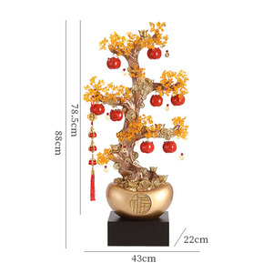 Árbol de la Fortuna para Decoración de Suelos, Adorno para Entrada de Oficina, Regalo de Inauguración de Casa o Negocio, Decoración para el Hogar que Atrae la Riqueza - Product Image 4