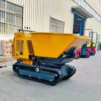 Meistverkaufter Mini-Raupenkipper Raupenlader 1200KG Diesel/Benzinmotor mit Motor & Pumpe 594dm Schaufelkapazität