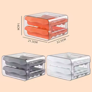 Contenitore Ecologico <span class=keywords><strong>per</strong></span> Alimenti, Portauova con Coperchio, <span class=keywords><strong>Organizzatore</strong></span> <span class=keywords><strong>per</strong></span> <span class=keywords><strong>Frigorifero</strong></span> a 32 Scomparti Tipo Cassetto <span class=keywords><strong>per</strong></span> la Conservazione della Freschezza - Product Image 6
