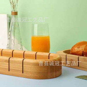 เขียงหั่นขนมปังไม้ไผ่เฉิงกวนพร้อมร่องนำทางสำหรับใช้ในครัว - Product Image 3