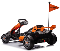 Kart électrique pour enfants McLaren sous licence, batterie 24V10AH, double moteur 775, fonction drift, longueur réglable, voiture de course en plastique