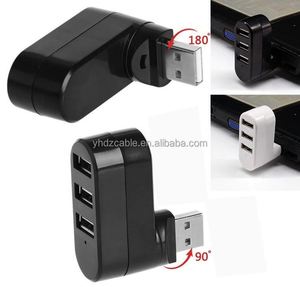 Factory Stock Rotating USB 2.0 HUB Splitter 3-port <b>Mini</b> Hub 3-port USB 2.0 Docking Station - Product Image 3