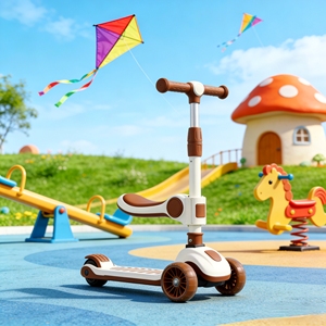 Scooter Eléctrico Plegable de 3 Ruedas, Modelo Nuevo Unisex, con Ruedas de Plástico y Asiento para Niños de 3 a 12 Años - Product Image 3
