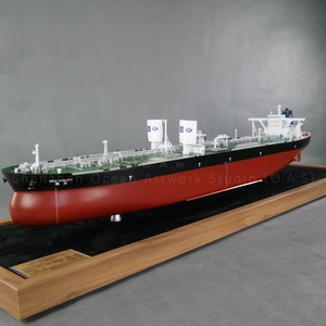 Artisanat en plastique fait à la main ligne d'expédition logistique présent océan oeuvre Studio expédition cadeau personnalisé 120cm modèle de bateau pétrolier - Product Image 1
