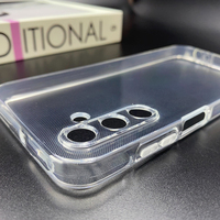 Pour Samsung A15 A16 coque souple en TPU De Téléphone Mobile étui transparent antichoc épaissi 2mm Transparent