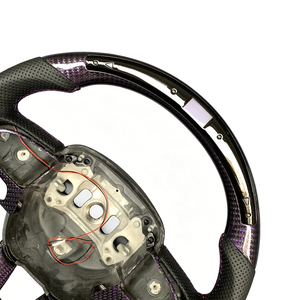 Volant en fibre de carbone avec LED pour Charger/Challenger 2015-2026/Durango 2018-2026, personnalisable - Product Image 4