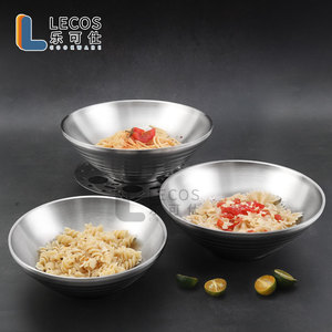 Lecos Biểu Tượng Tùy Chỉnh Nhà Bếp Prepping Bát Lớn Nhật Bản Phở Súp Bát Thép Không Gỉ Đôi Tường Ramen Bát Đối Với Trang Chủ - Product Image 3