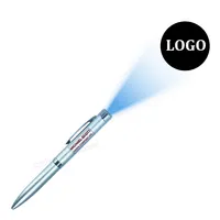 Promosyon özel logo tükenmez kalem LED parlayan RGB yanıp sönen meşale kalemler el feneri ballpen projeksiyon görüntüsü tükenmez kalem
