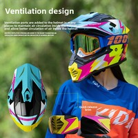 Casque de moto homologué DOT en ABS pour hommes et femmes, toutes saisons, respirant, intégral, pour VTT, sentiers forestiers