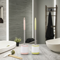 Ensemble de supports de brosse de toilette en PP écologique, brosse à récurer pour le nettoyage des toilettes et des cuvettes de salle de bain