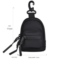 Pochette d'extérieur mini sacoche de luxe de créateur, étui pour écouteurs, porte-clés, porte-monnaie de voyage multifonction en nylon, porte-cartes, personnalisable
