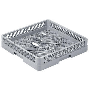 Panier à vaisselle en plastique gris pour lave-vaisselle, 1 niveau, pour couverts et rangement de vaisselle - Product Image 5