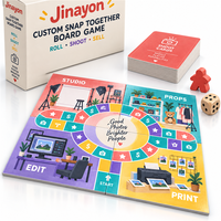 Jeu de société personnalisé Jinayon SNAP TOGETHER - Jeu de stratégie éducatif pour 2 à 6 joueurs avec boîte rigide magnétique de style livre