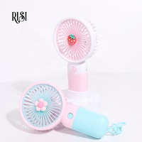 Risi Groothandel Schattige Usb Lash Fans Draagbare Mini Fruit Gemakkelijk Fan Wimpers Private Label Handheld Lash Extensions Fans Oplaadbaar