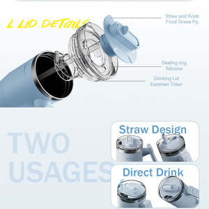 Mug isotherme en acier inoxydable Haers Tumbler 32oz 40oz, peinture effet pierre - Product Image 2