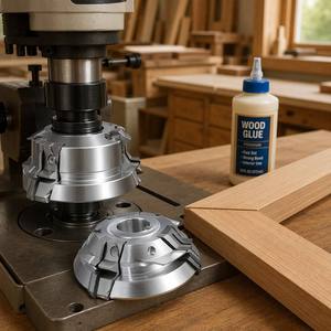 LIVTER Tête de fraisage diamantée indexable PCD personnalisée à 45 degrés pour joint de <span class=keywords><strong>bois</strong></span>, moulures de cadre de meuble et tenons - Product Image 5