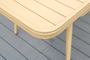 Ensemble de table et chaises de <span class=keywords><strong>jardin</strong></span> extensibles, durables, luxueuses, modernes, confortables, imperméables, pliables, en aluminium, pour salle à manger et <span class=keywords><strong>salon</strong></span> - Product Image 5