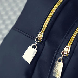 Mini zaino in Nylon leggero piccolo pacchetto da donna nero impermeabile stile scolastico Casual borsa bambina - Product Image 3