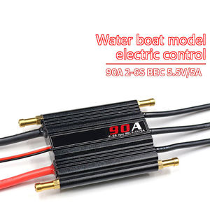 ESC sin escobillas a prueba de agua 2S-6S de 50A a 150A con carcasa de plástico, SBEC integrado y tarjeta de programación opcional para barcos RC, modelos de embarcaciones y juguetes. - Product Image 6