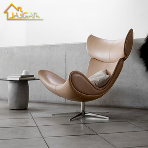 Chaises de salon super confortables, <span class=keywords><strong>fauteuil</strong></span> <span class=keywords><strong>pivotant</strong></span> en cuir, <span class=keywords><strong>fauteuil</strong></span> occasionnel Boconcept Imola bleu - Product Image 6